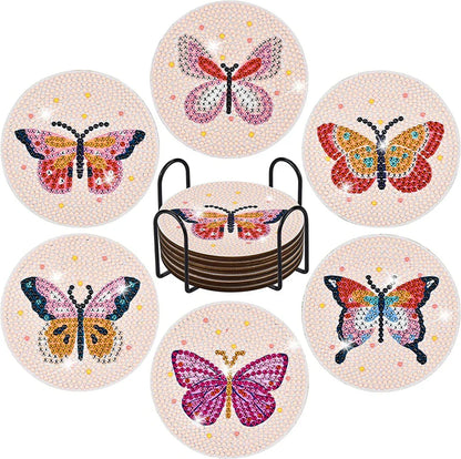 ☕DIY Special Shaped Diamond Painting Coaster👍