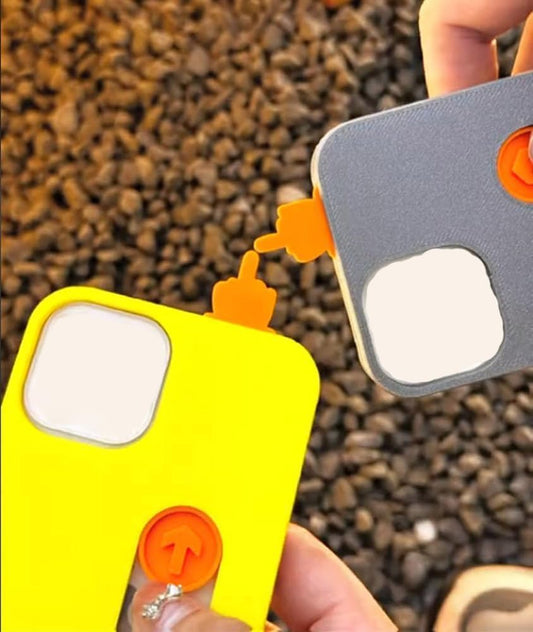 Creative Finger Slide Toy Phone Case for Apple iPhone