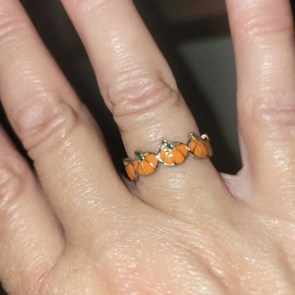 🎃Tiny Adjustable Pumpkin Ring