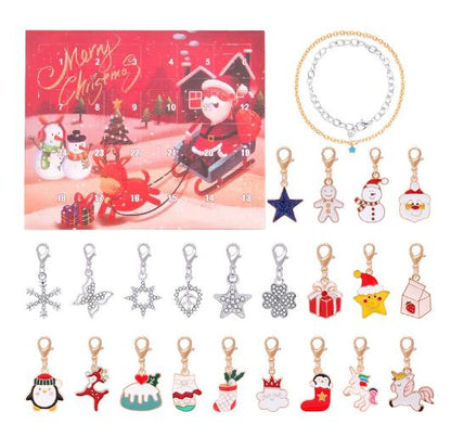 💥78% OFF NOW💥--24 Pcs DIY Christmas Advent Calendar Bracelets Set🎁