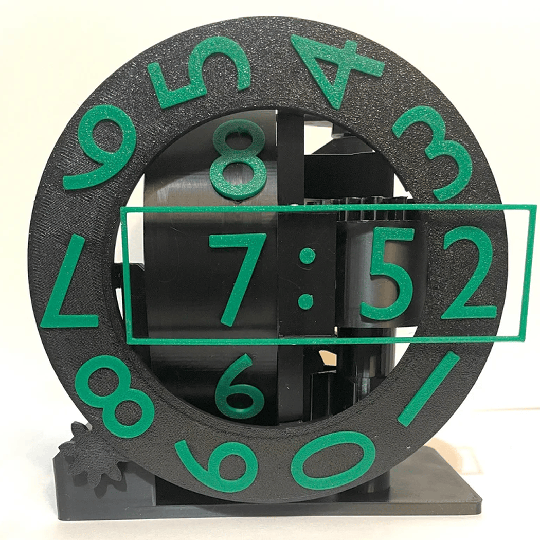 Unique Modern 3D Printed Desktop Triaxial Numechron Clock