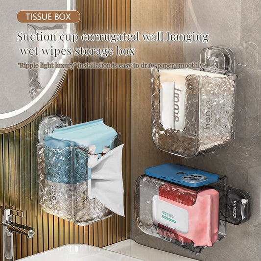 🔥Multifunctional anti-glue glacier pattern tissue box