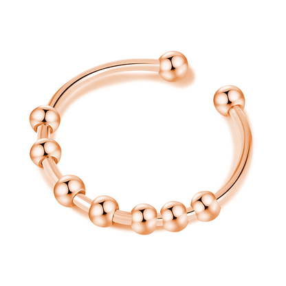7 Charm Beads Open Design | Anxiety Relief Ring