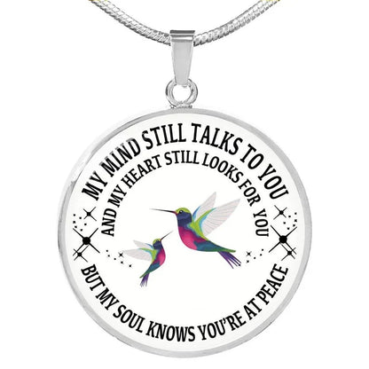 Last Day 69% OFF - My Mind Still Talks To You Memorial Necklace, In Memory Of Gift💕