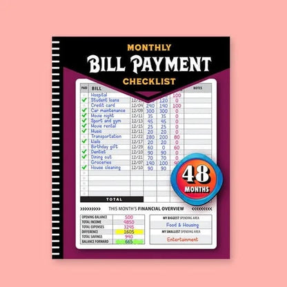📕Bill Payment Management, Cleaning Schedule Manual