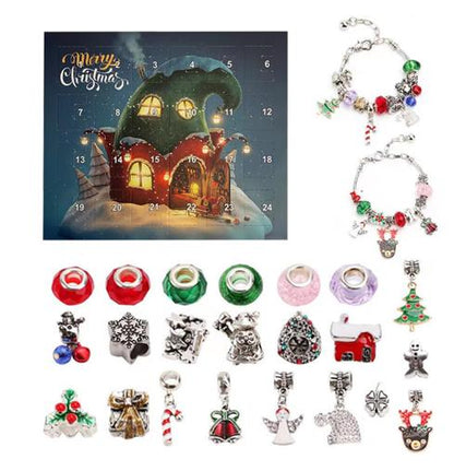💥78% OFF NOW💥--24 Pcs DIY Christmas Advent Calendar Bracelets Set🎁