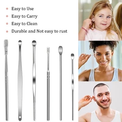 Safe Stainless Steel Ear Cleaning Tool Set