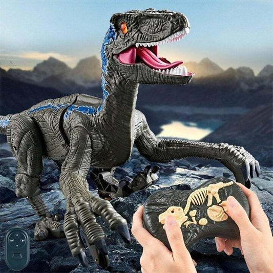 Realistic Remote Control Dinosaur (Buy 1 and get a 12-piece dinosaur kit)