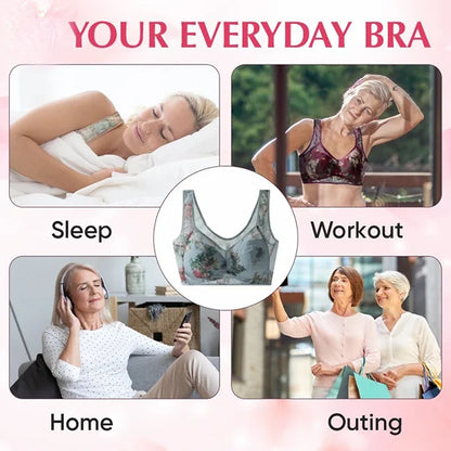 Cooling Comfort Bra Made From Ice Silk And Lace👍No more sagging breasts