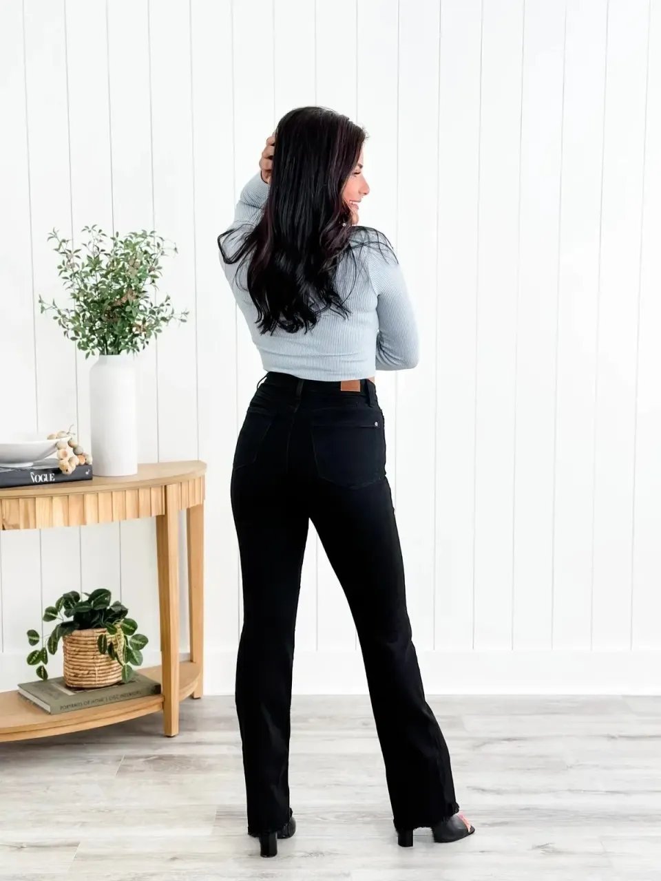 📢New Exclusive Flash Sale 49% OFF💕Mid Rise Button Fly Bootcut Jeans