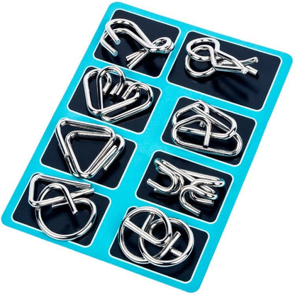 🔥Christmas Promotion 49% OFF-Metal Puzzle Ring,Educational intellectual Toys IQ Toys,Metal Brain teaser Puzzles for kids & adults