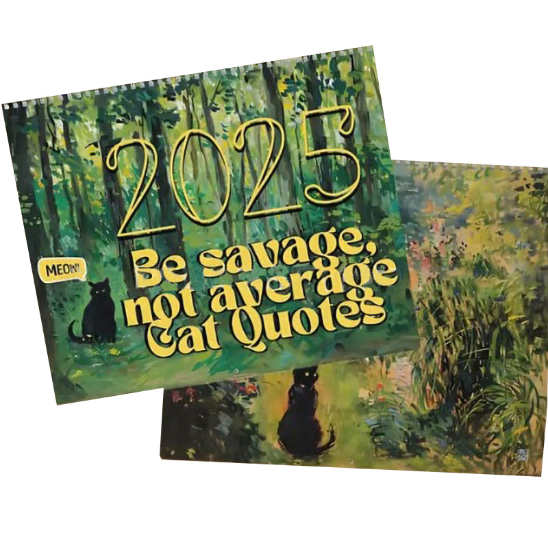 😹2025 Bad Bitch Cat Quotes Calendar