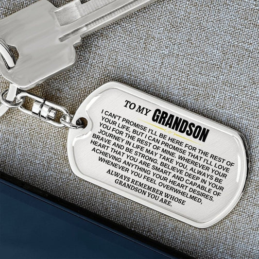 🎁Perfect Christmas Gift to Grandson-Personalized Keychain🔥🔥