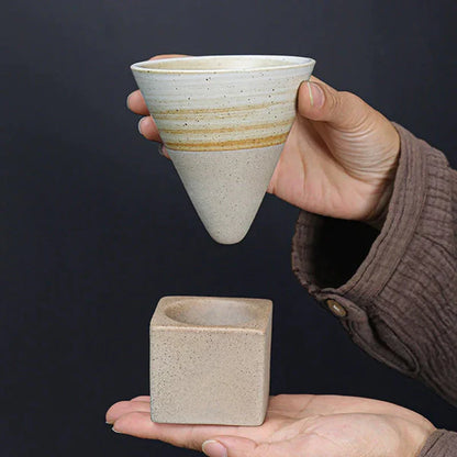 ☕Conical Couture Cup & Base Set（For Coffee Or Tea）