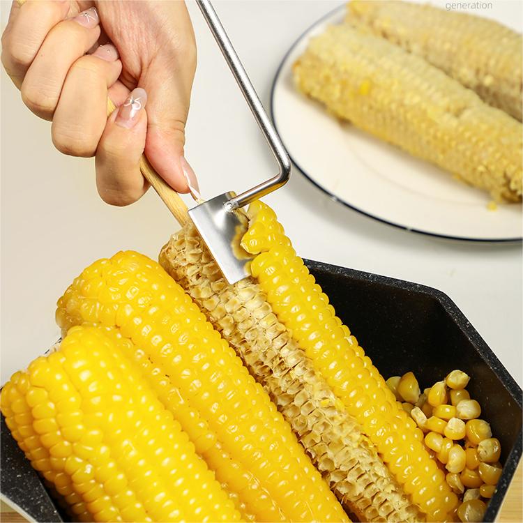 2025 NEW Long Handle Stainless Steel Corn Stripping Tool