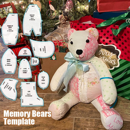 🎄Memory Bear Template Ruler Set - With Instructions