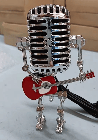 🔥🔥Vintage Metal Microphone Robot Desk Lamp