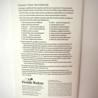 🎁2024 New Year Hot Sale🎁Family Tree Notebook - Memories Of Ancestors