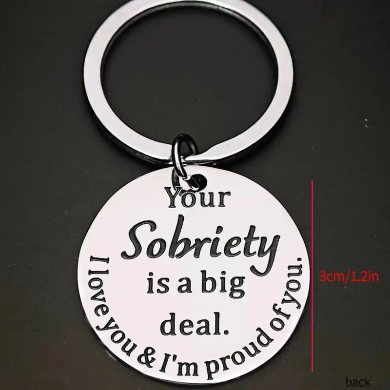 ❤️Sobriety Recovery Gifts Inspirational Keychain