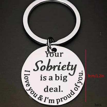 ❤️Sobriety Recovery Gifts Inspirational Keychain