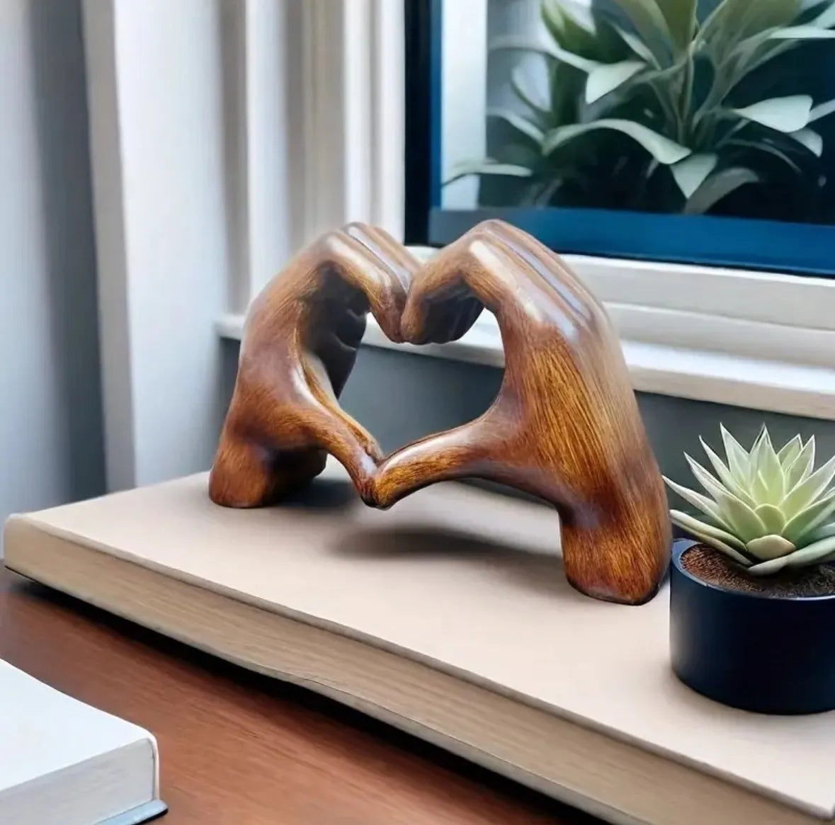 💕 Handmade Heart Statue