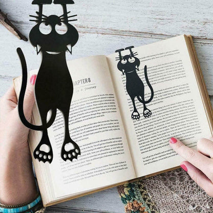 🔥🔥Cutout Black Kitten Bookmark