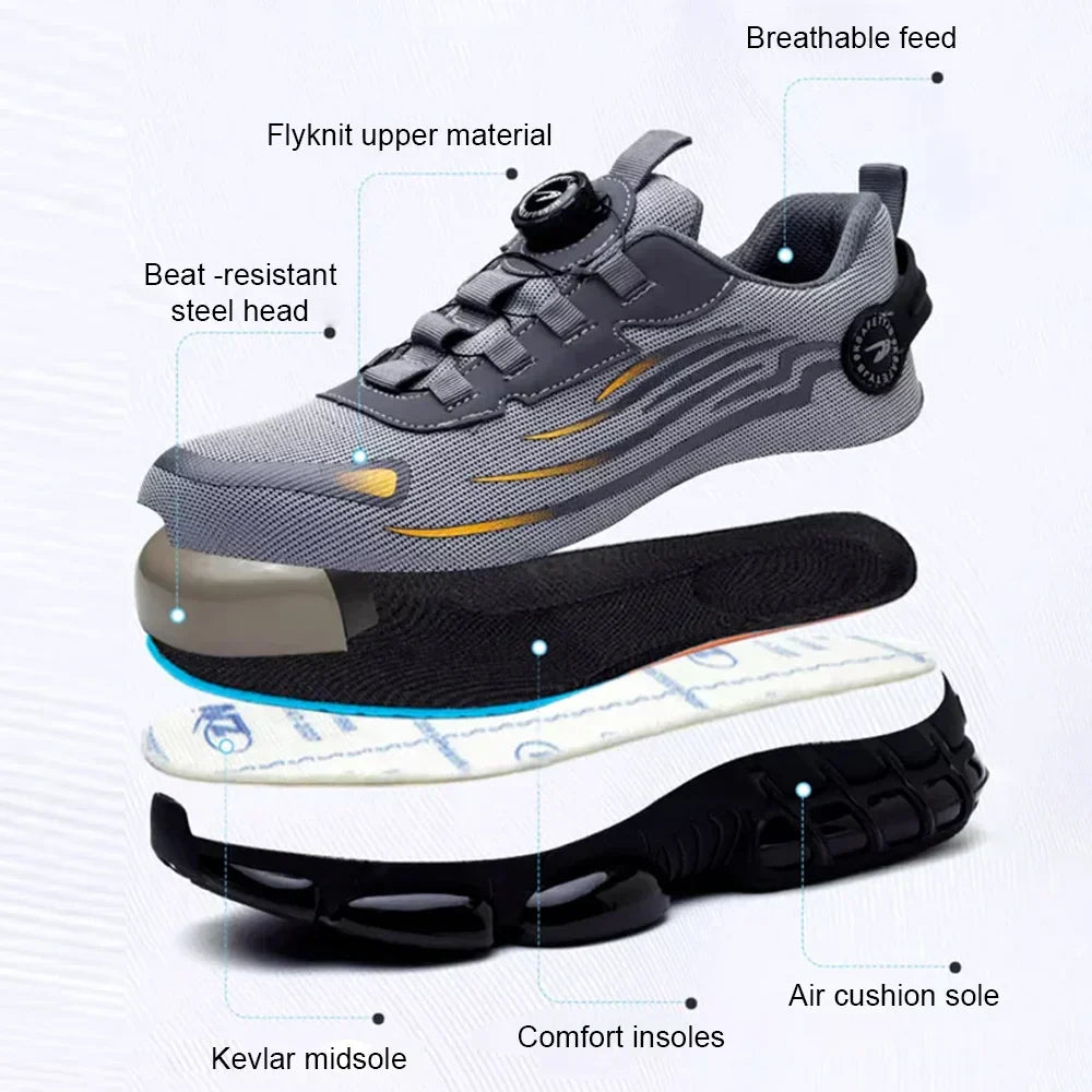 （266）Men's Smash and Stab Resistant Work Safety Shoes