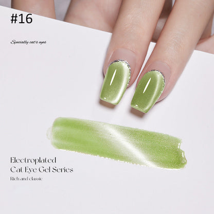 Crystal Wide Cat Eye Nail Gel Polish