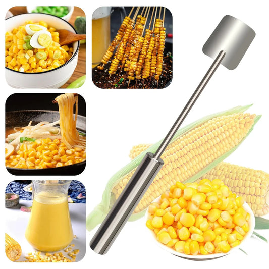 2025 NEW Long Handle Stainless Steel Corn Stripping Tool