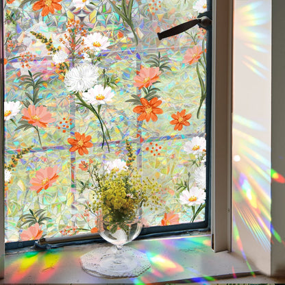 🎄Christmas Sales 49% OFF-Colorful Floral Bouquet Window Sticker