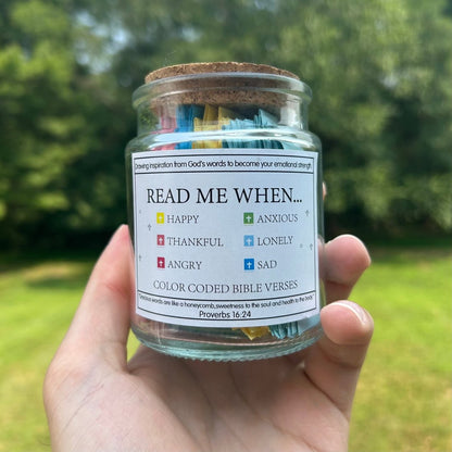 ✨Last Day 49% OFF⏰ -✝️Inspirational Bible Verses Jar 🎁 A Reminder of God's Words💖