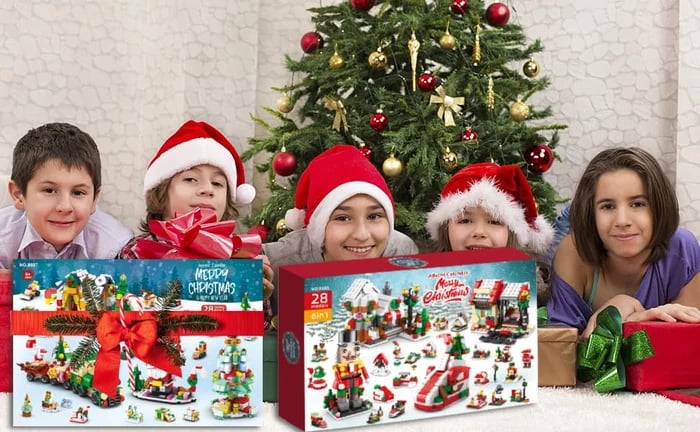 Early Xmas Sale 50% OFF-Advent Calendar Kids With Christmas Building Blocks