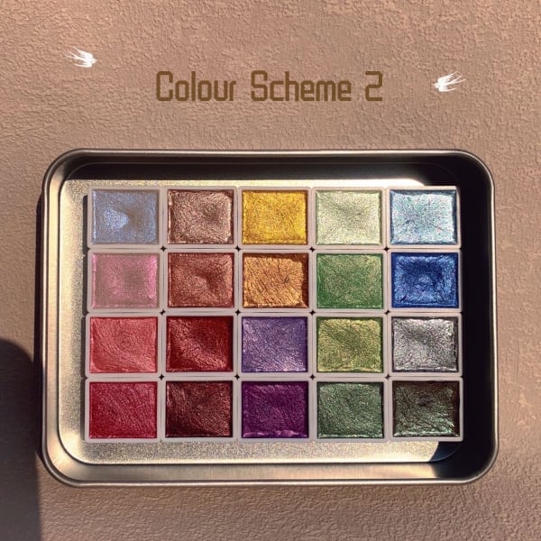 🎨🖌️20 Colors Watercolor Painting Set