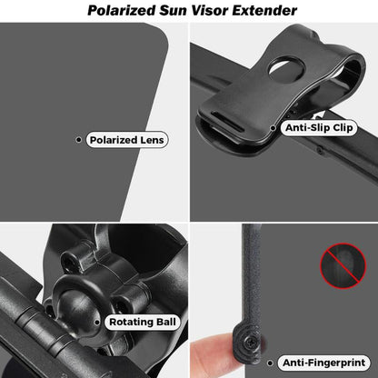 🎄Christmas Sales-Universal Car Sun Visor With Polarized Glare Protection