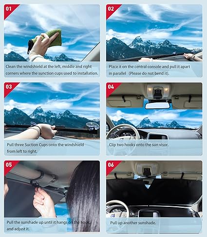 ✨Automatic retractable car sunshade