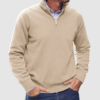 🔥Last Day 49% Off👔Men's Warm Zipper Basic Sweater