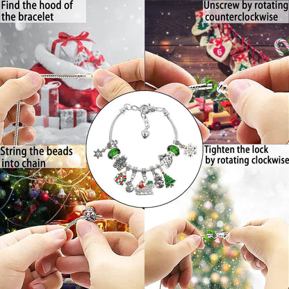 💥78% OFF NOW💥--24 Pcs DIY Christmas Advent Calendar Bracelets Set🎁