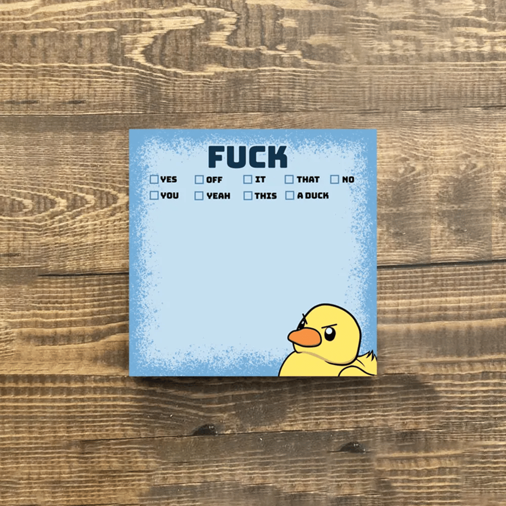 🤣 F*cks to Duck Sticky Notes 🎁