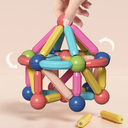 Last Day Special Sale 75% OFF -🔥-Magnetic Balls and Rods Set Educational Magnet Building Blocks