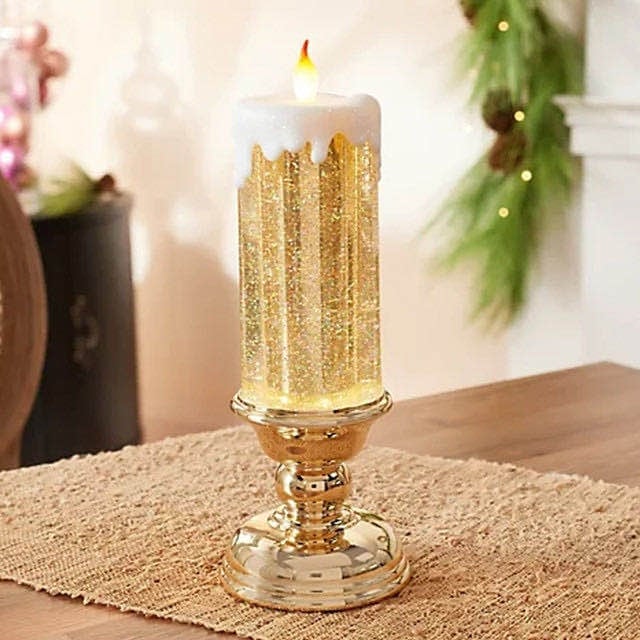 🎄 LED Candles With Pedestal