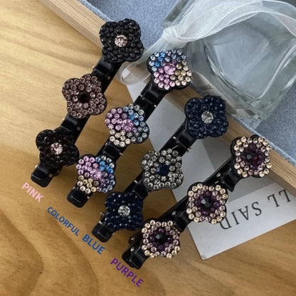 ✨Sparkling Crystal Stone Braided Hair Clips✨