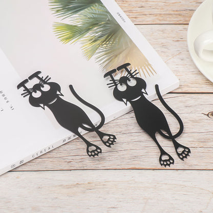 🔥🔥Cutout Black Kitten Bookmark