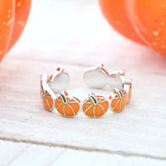 🎃Tiny Adjustable Pumpkin Ring