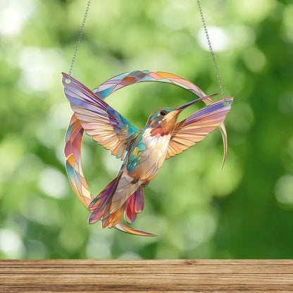 💖 Hummingbird Suncatcher Colorful Window Hanging 💥