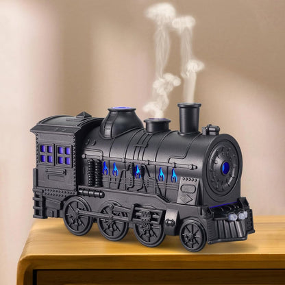 Humidifiers for Bedroom, Cool Quiet Steam Train Looking Mist Air Humidifier Diffuse