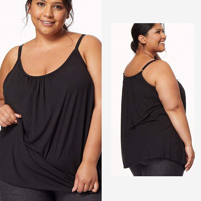 🔥2025 New Arrival 49% OFF🔥Loose-fitting Tank Top With Built-in Bra