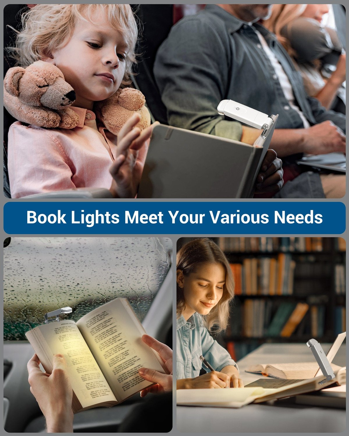 ✨Last Day Promotio-49%OFF🎁USB Rechargeable Book Reading Light & HOT SALE NOW