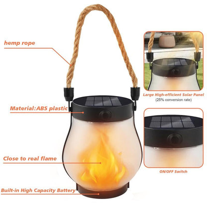 ✨Last Day Promotion 49% OFF--Dancing flame Solar Lantern Outdoor Lights