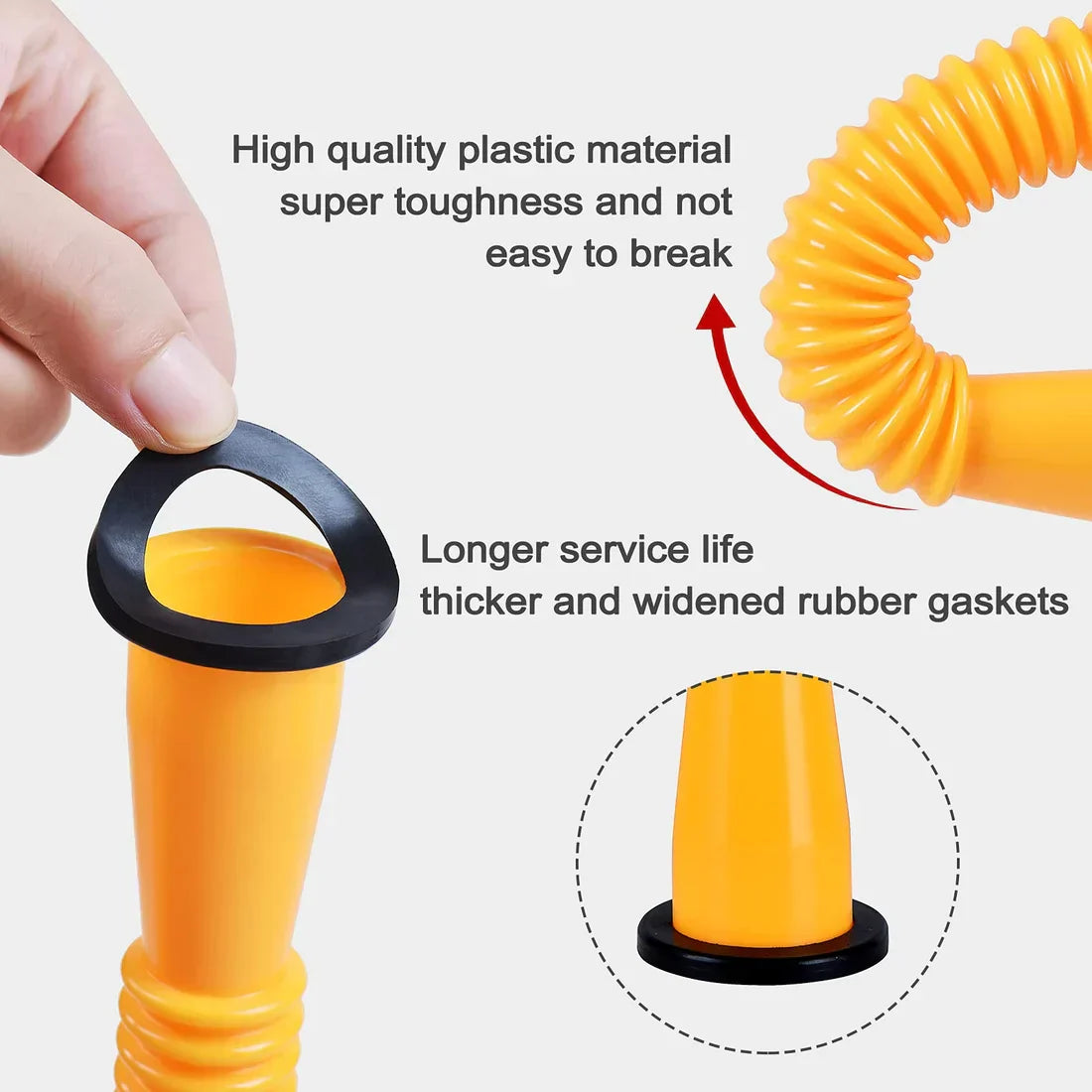 🔥LAST DAY PROMOTION SAVE 49%🔥Upgraded Replacement Gas Can Spout with Flexible Nozzle, Fit for Most 1/2/5/10 Gal Can