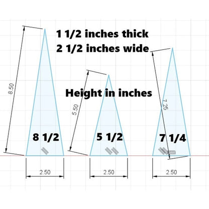 Wooden Christmas Tree (Set Of 3)